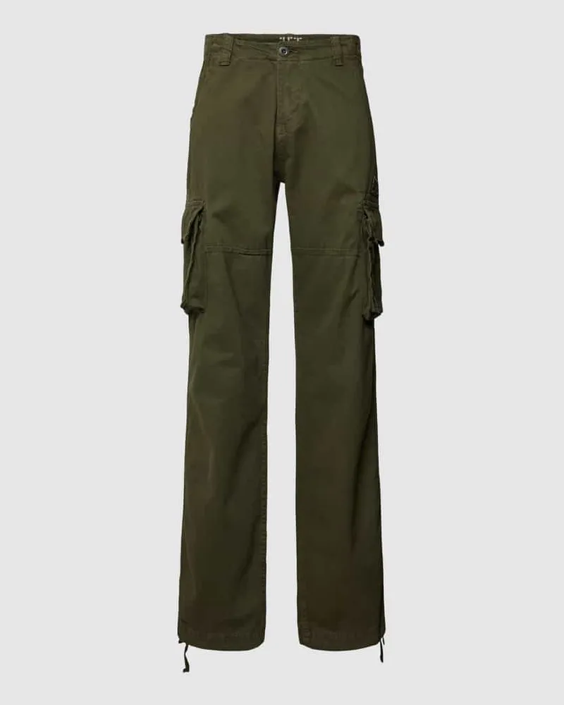 Alpha Industries Boocut Hose mit Cargotaschen 