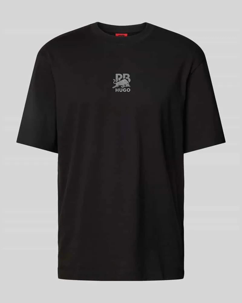HUGO BOSS T-Shirt mit Label-Print Modell 'Deckies 
