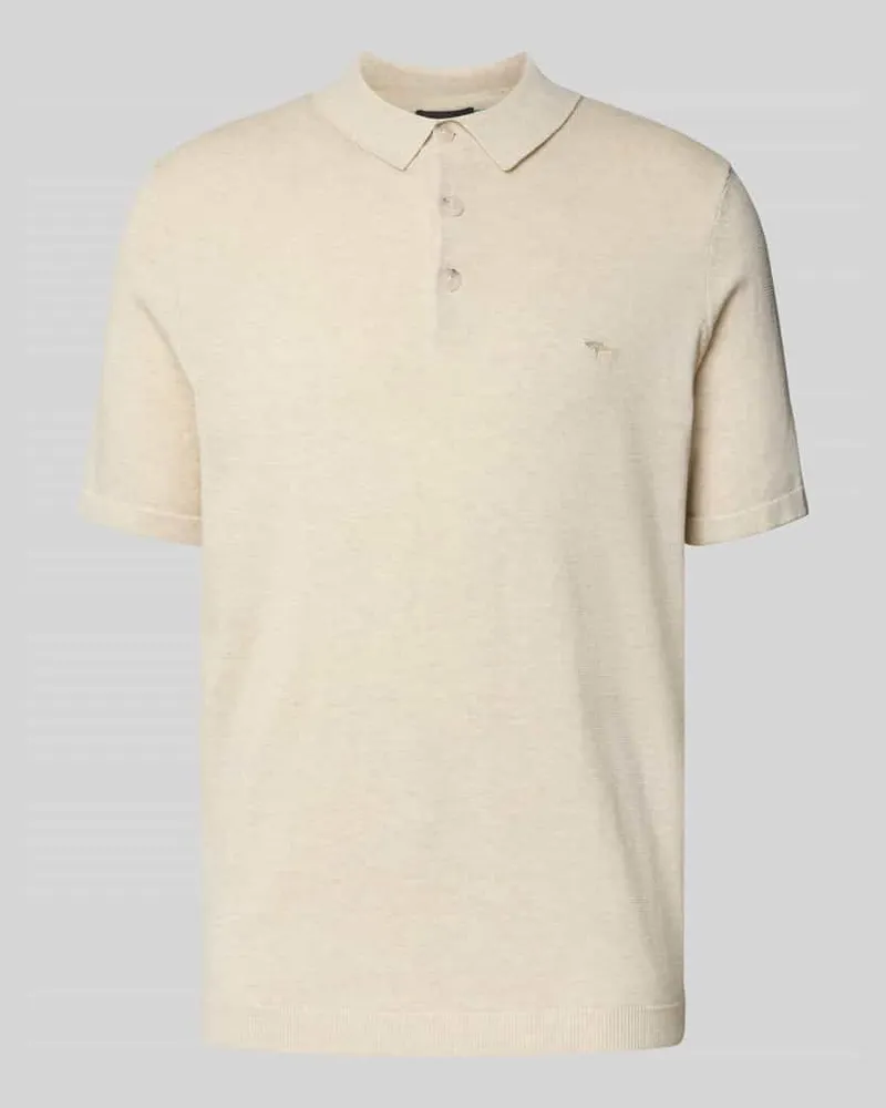 Fynch-Hatton Regular Fit Poloshirt in Strick-Optik 