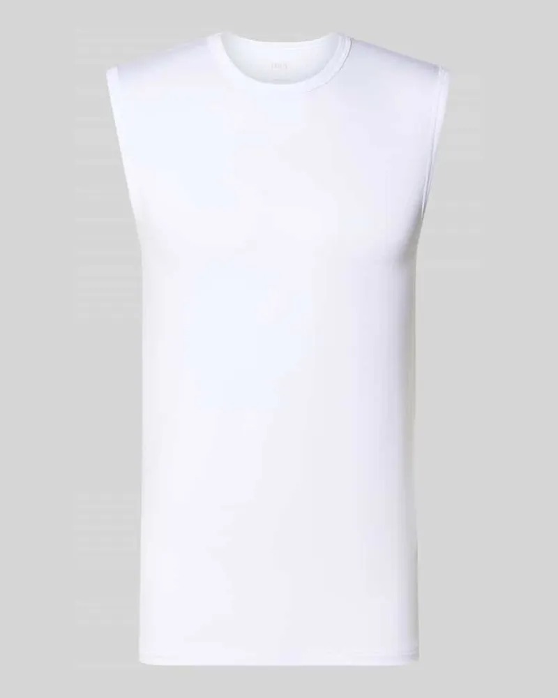 Mey Muskelshirt aus Modal-Mix mit Rundhalsausschnitt Weiss