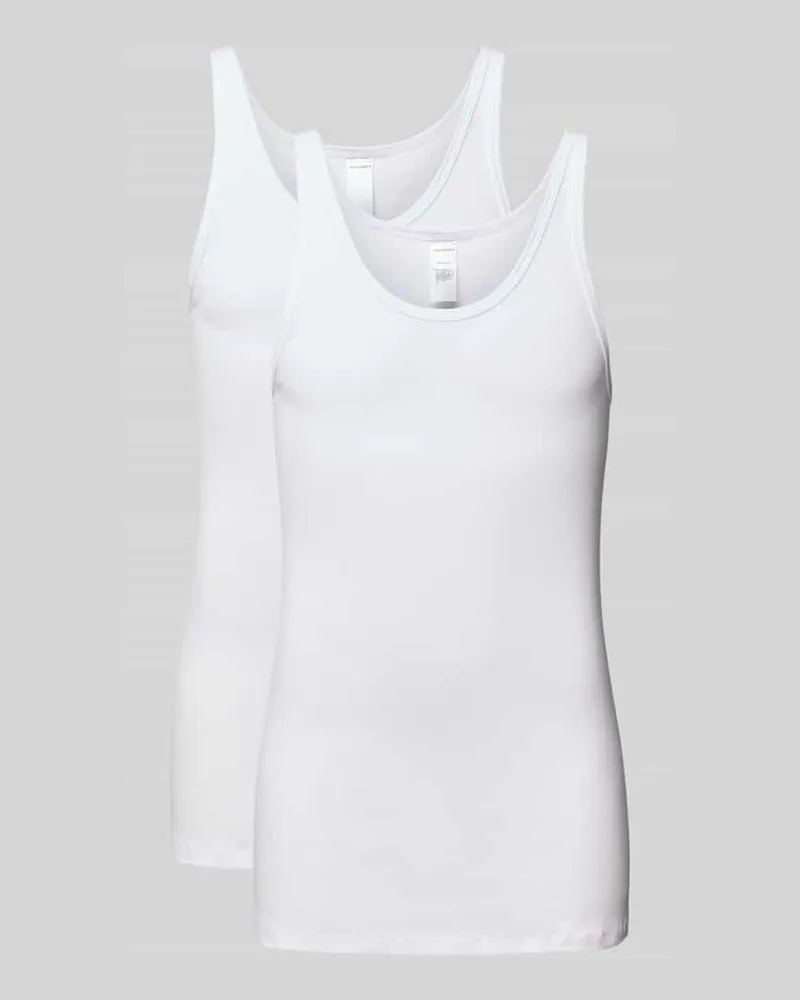 Schiesser Tanktop mit Rundhalsausschnitt Modell 'ORIGINAL FINE RIB 