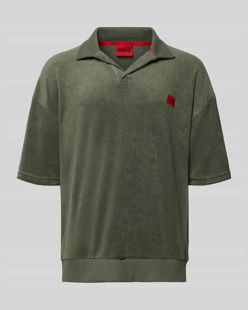 HUGO BOSS Regular Fit Poloshirt aus Baumwoll-Mix Modell 'TERRANCE Khaki