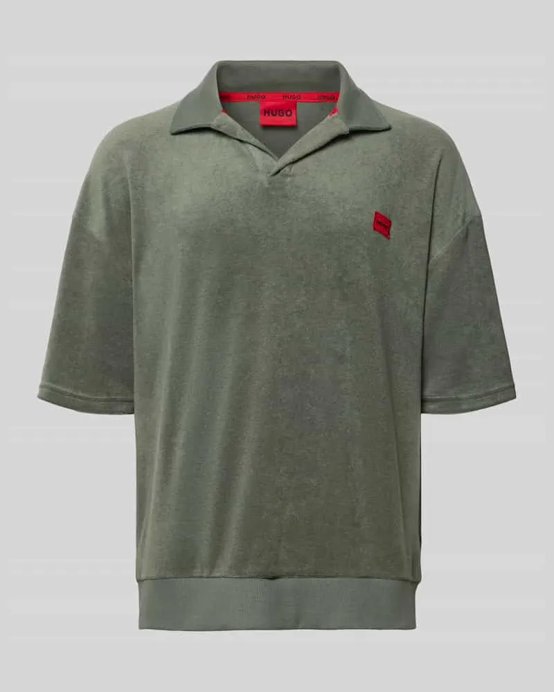 HUGO BOSS Regular Fit Poloshirt aus Baumwoll-Mix Modell 'TERRANCE Khaki