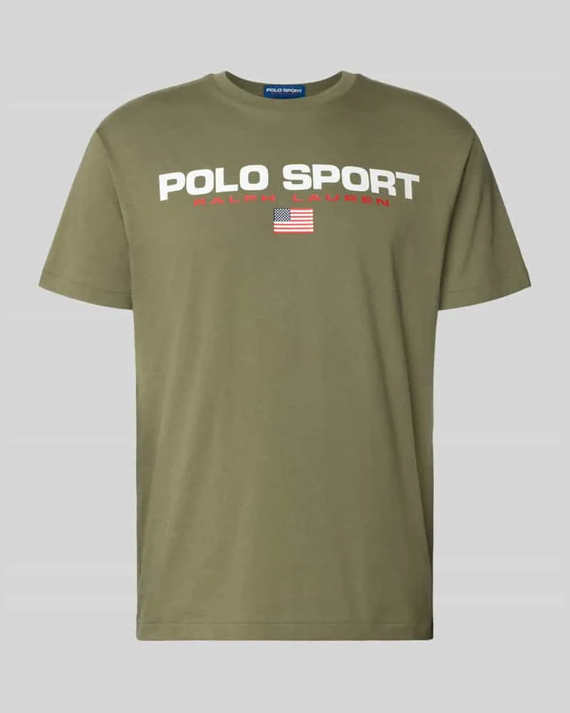 Ralph Lauren Regular Fit T-Shirt aus reiner Baumwolle Oliv