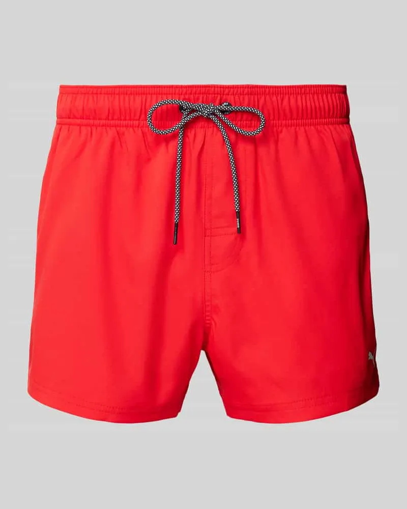Puma Regular Fit Badehose mit Logo-Print 