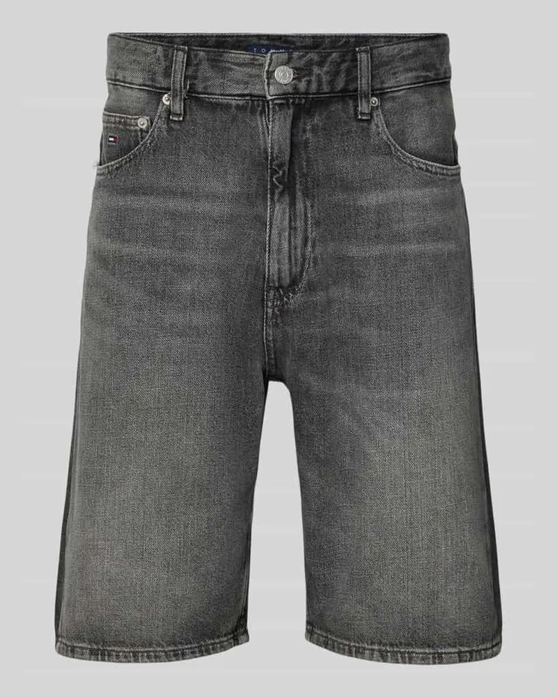 Tommy Hilfiger Regular Fit Jeansshorts aus reiner Baumwolle Black