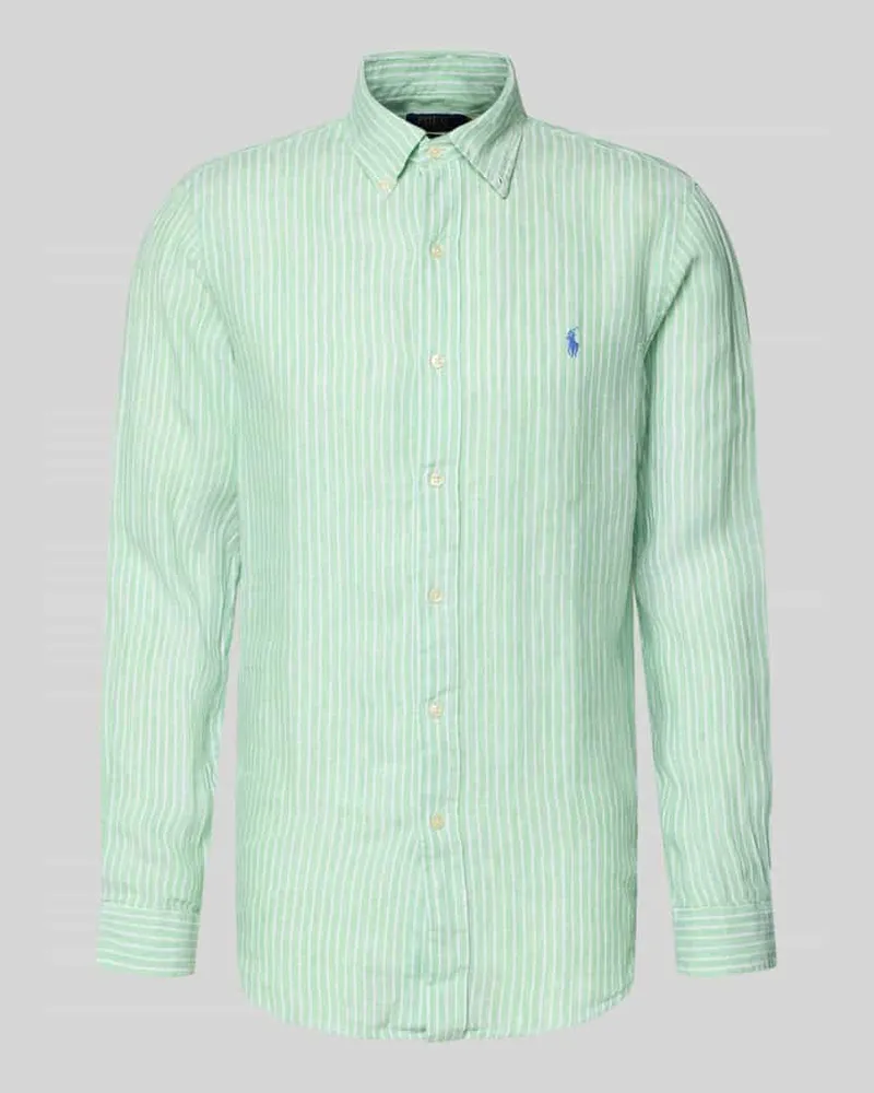 Ralph Lauren Regular Fit Freizeithemd aus reinem Leinen Gruen
