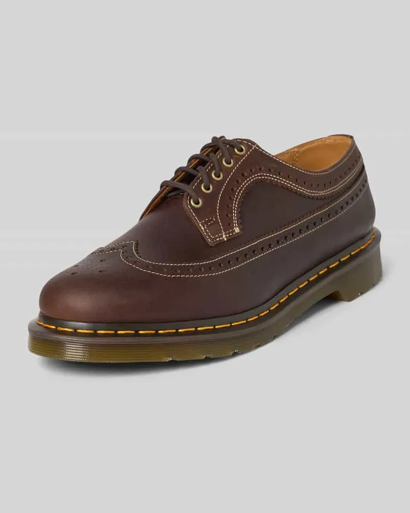 Dr.Martens Schnürschuhe aus echtem Leder Dunkelbraun