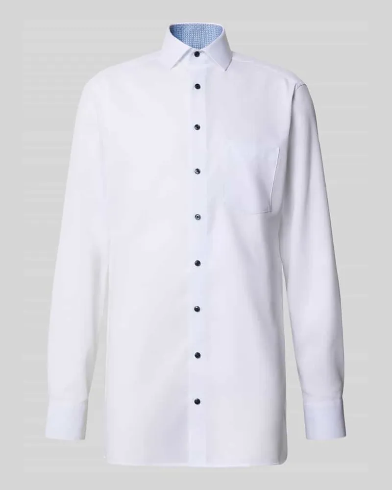 Olymp Regular Fit Businesshemd mit extra langem Arm Weiss