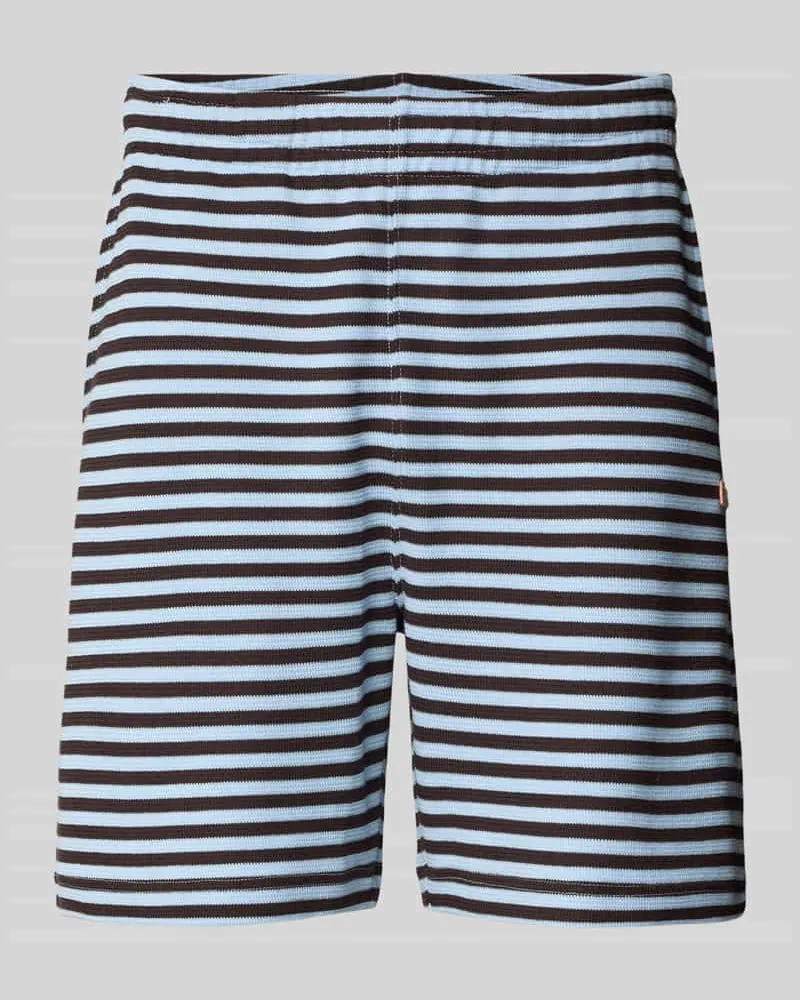 Lacoste Regular Fit Sweatshorts aus Baumwoll-Mix Marine