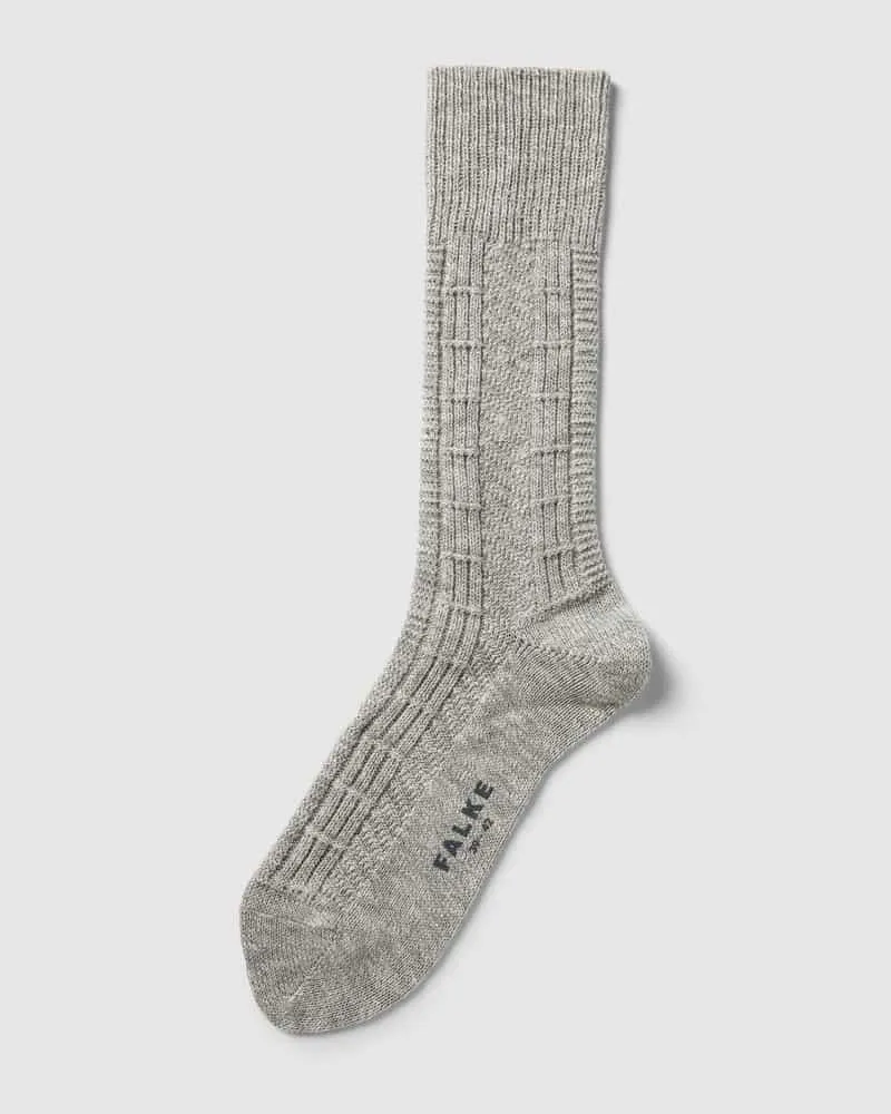 Falke Socken in melierter Optik Modell 'Pile Silber