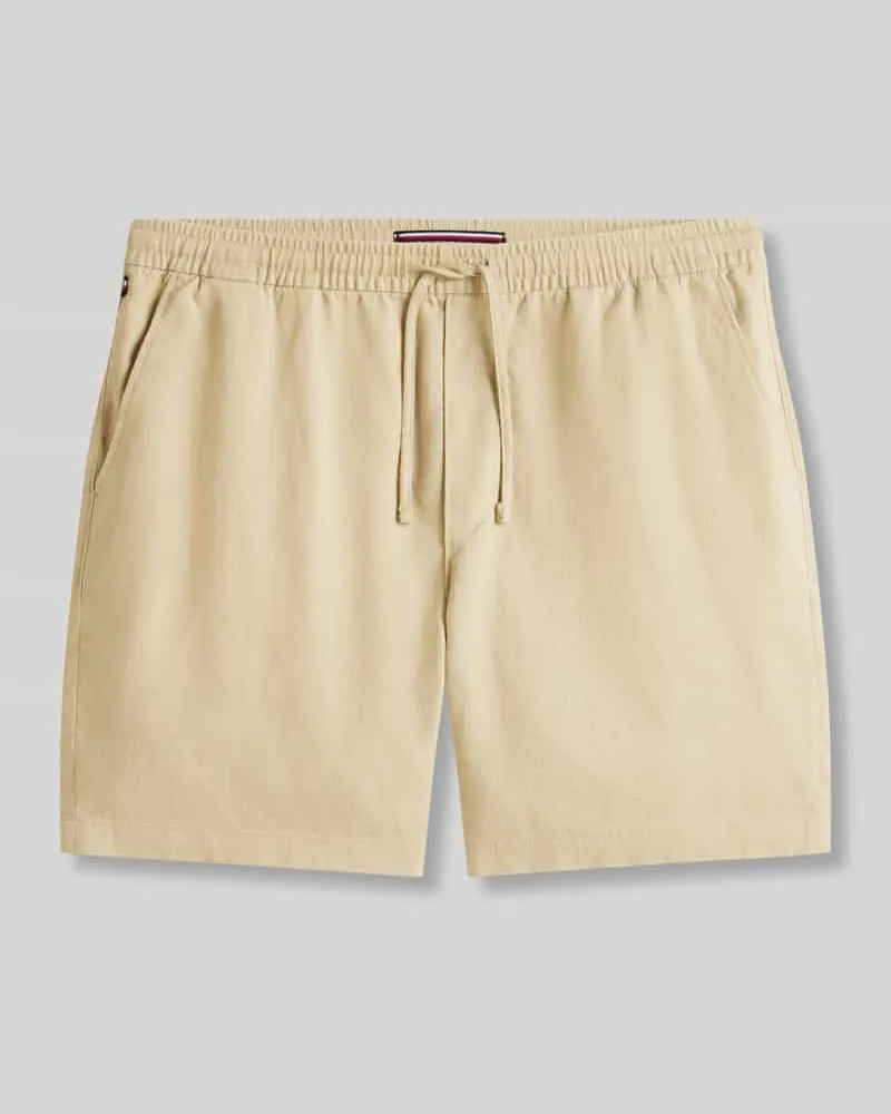 Tommy Hilfiger Regular Fit Chinoshorts Modell 'DOVER Beige