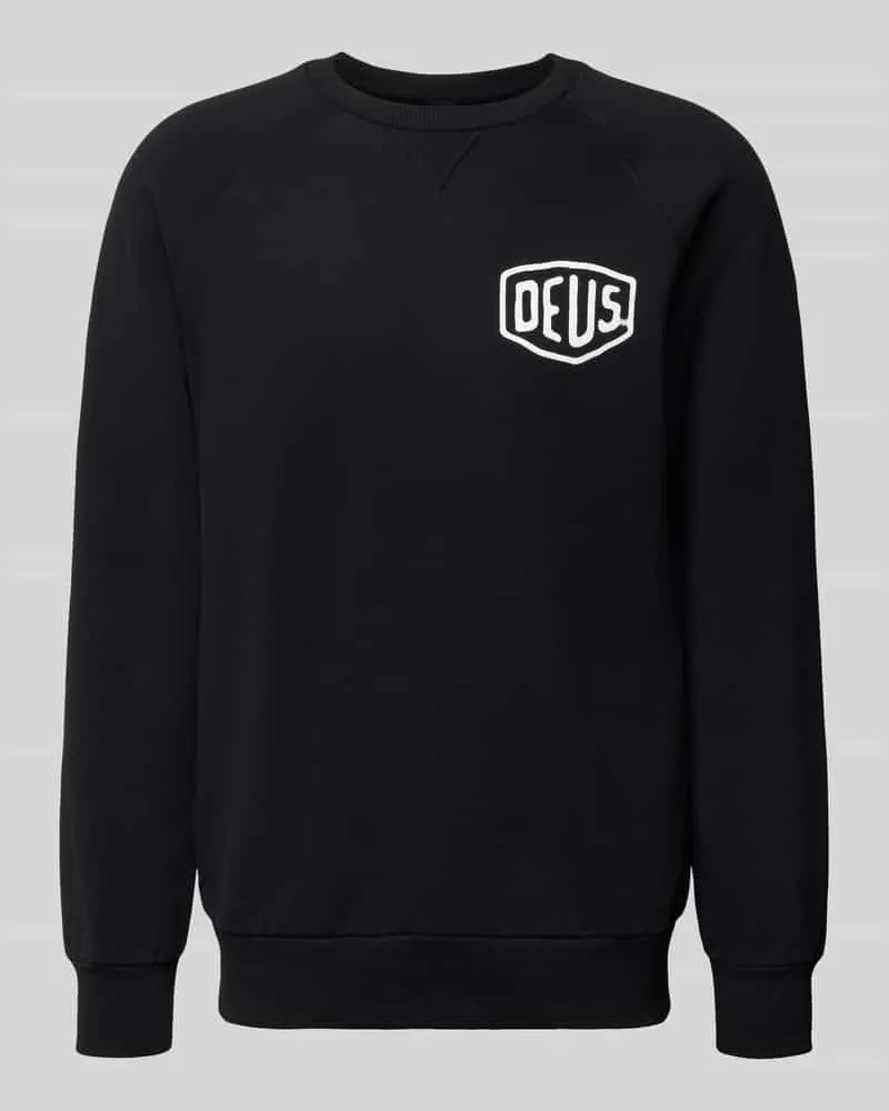 Deus Ex Machina Sweatshirt mit Logo und Rundhalsausschnitt Black