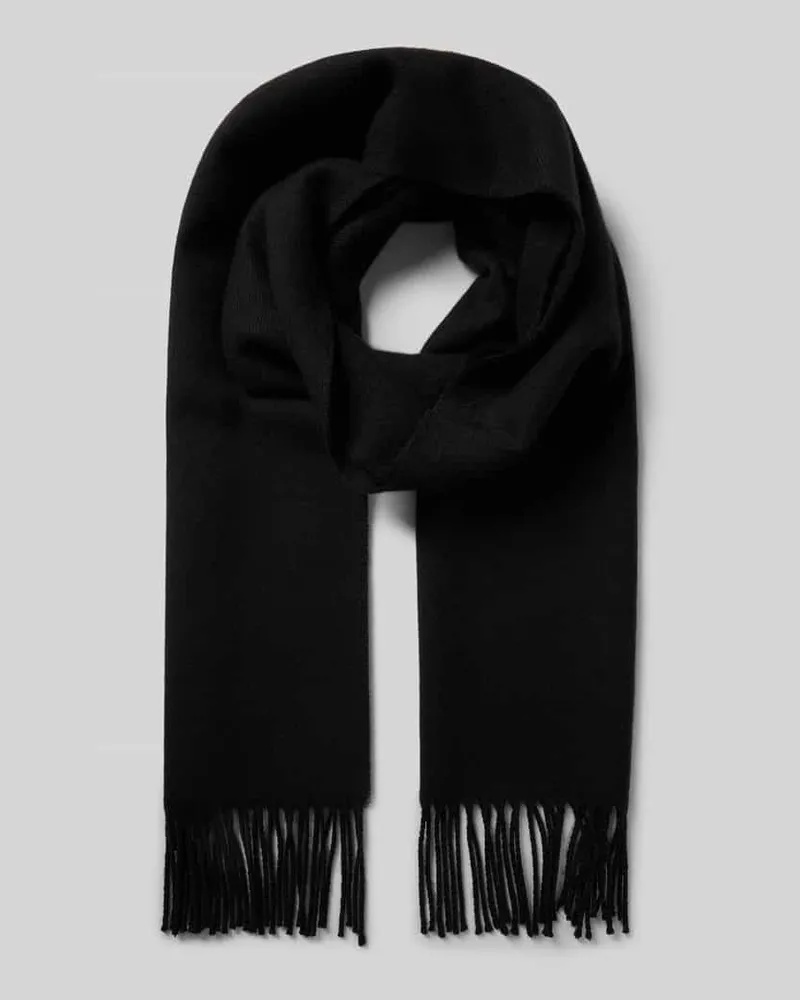 Fraas Schal mit Fransen Black