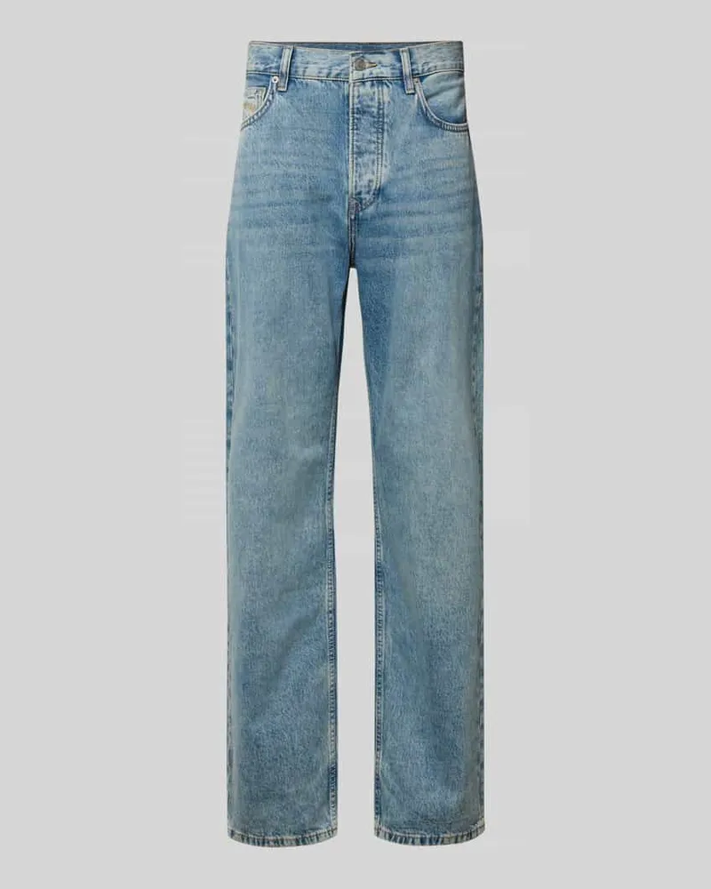 Pepe Jeans Straight Fit Jeans aus reiner Baumwolle Modell 'BEXLEY Jeansblau