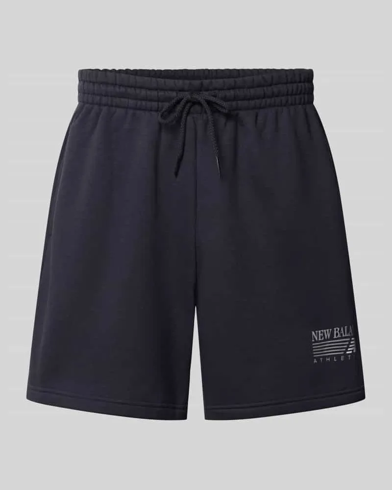 New Balance Sweatshorts aus Baumwoll-Mix Marine
