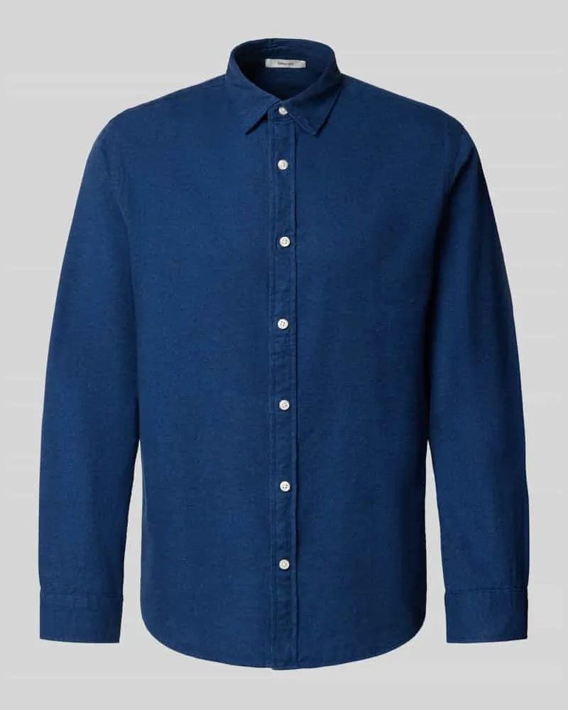 Selected Homme Regular Fit Freizeithemd aus reiner Baumwolle Modell 'NOAH Blau