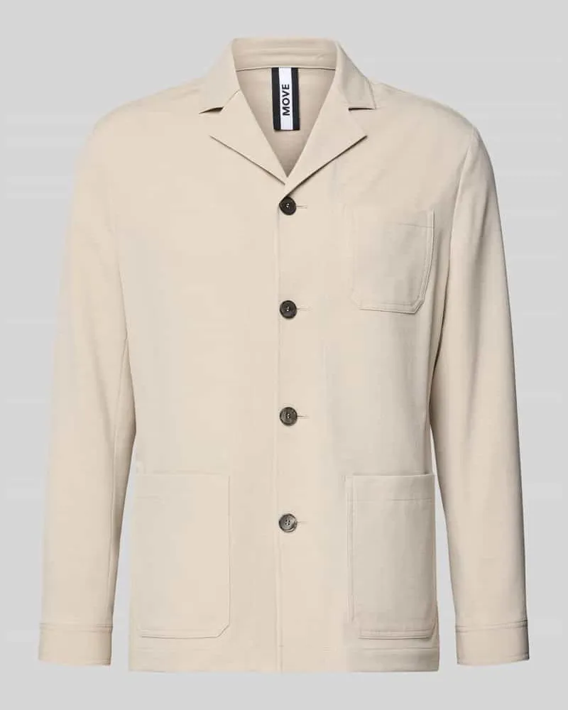 Digel Relaxed Fit Hemdjacke mit Viskose-Anteil Modell 'Bill Beige