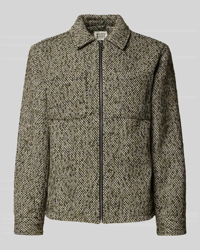 Scotch&Soda Regular Fit Hemdjacke mit Woll-Anteil Modell 'Tweed 