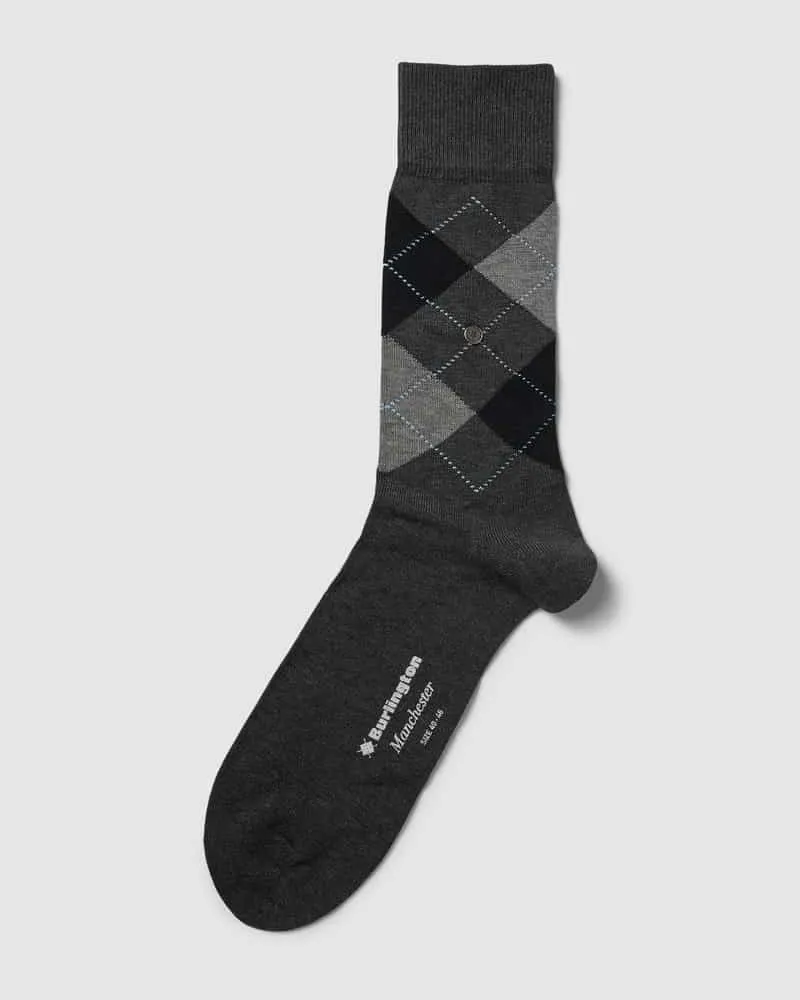 Burlington Socken mit Karomuster Modell 'MANCHESTER 