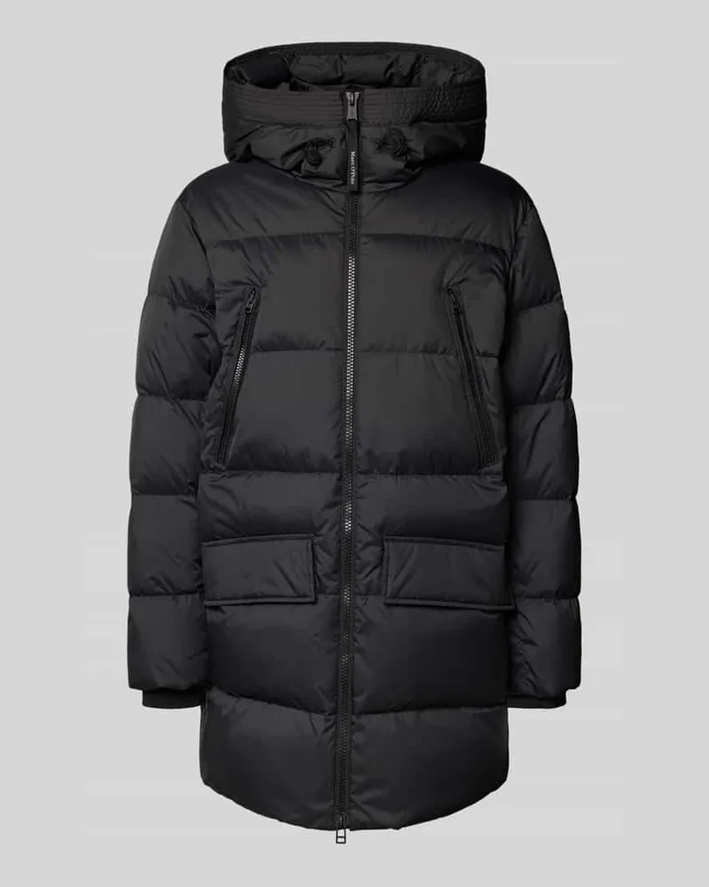Marc O'Polo Regular Fit Daunenjacke mit Kapuze Black