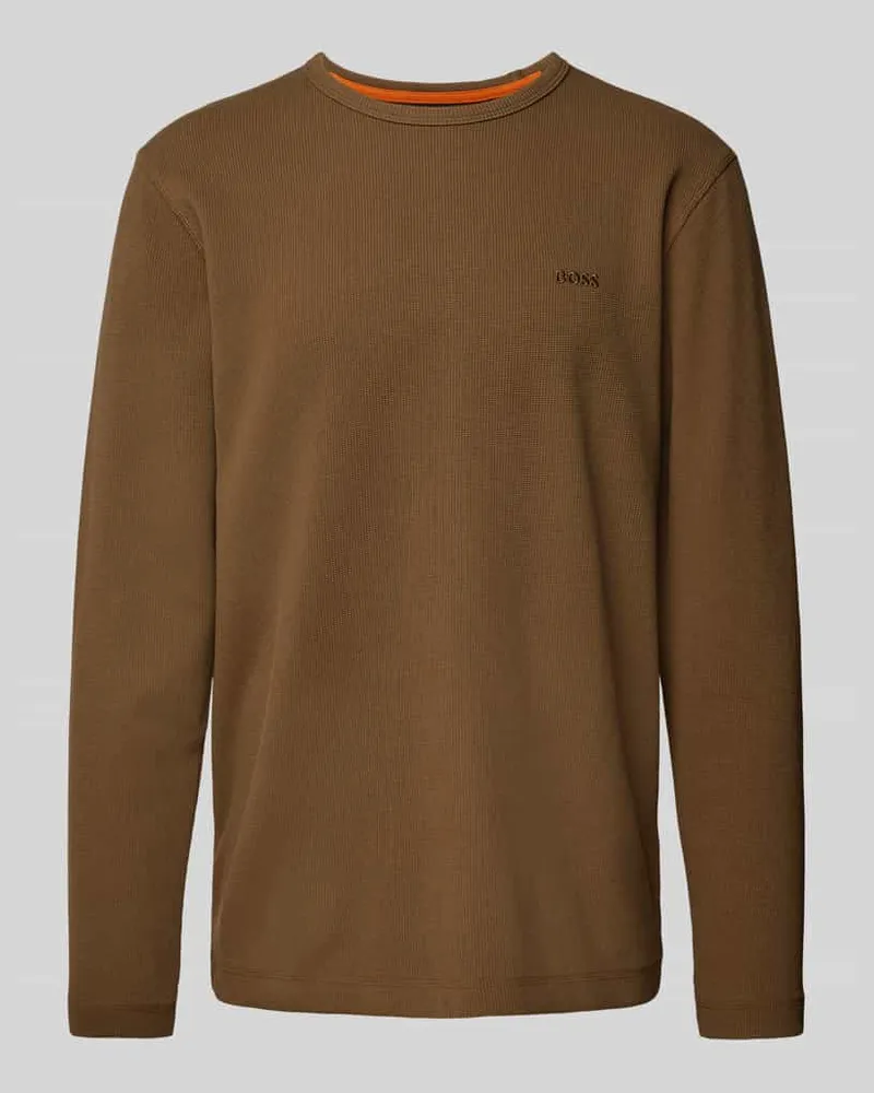 HUGO BOSS Longsleeve mit Label-Stitching Modell 'Tempesto 