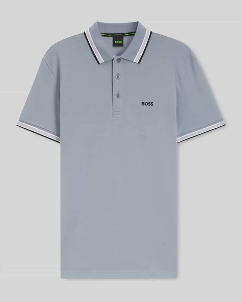 HUGO BOSS Regular Fit Poloshirt aus reiner Baumwolle Modell 'PADDY Dunkelgrau