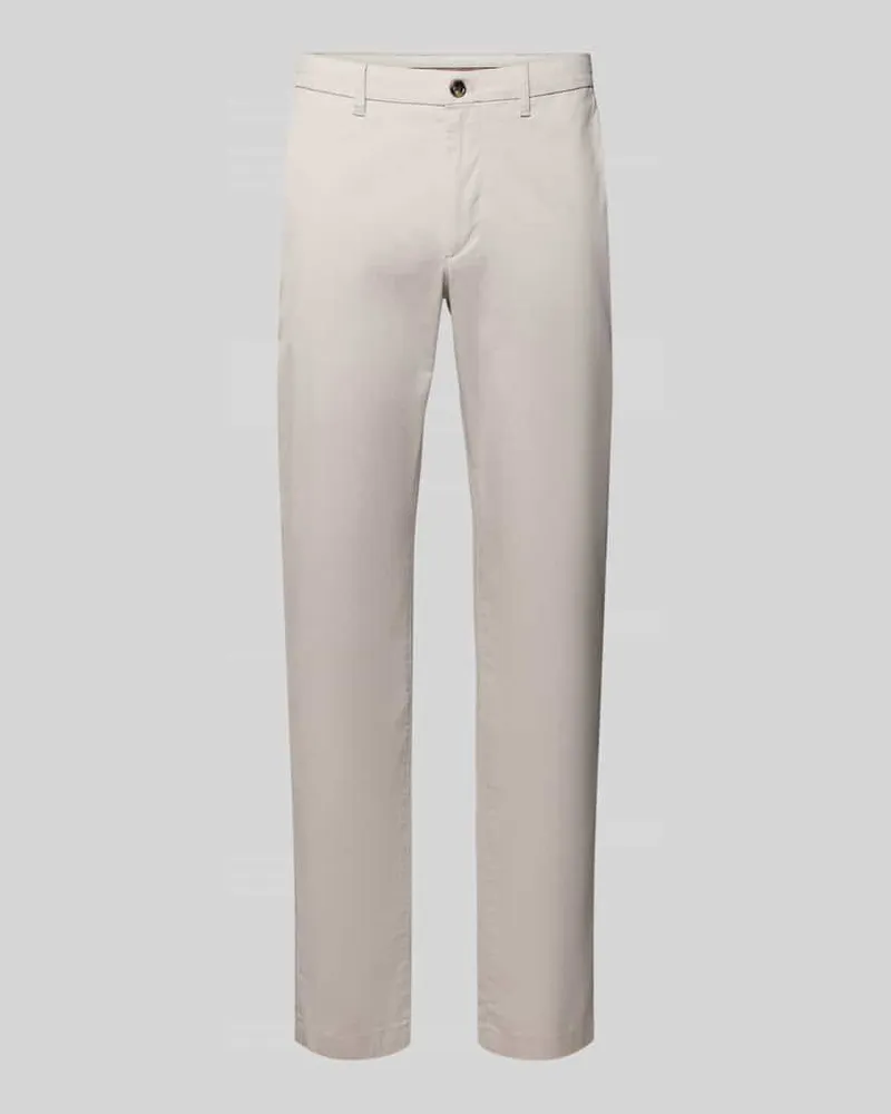 Tommy Hilfiger Regular Fit Chino aus Baumwoll-Mix Modell 'DENTON Hellgrau
