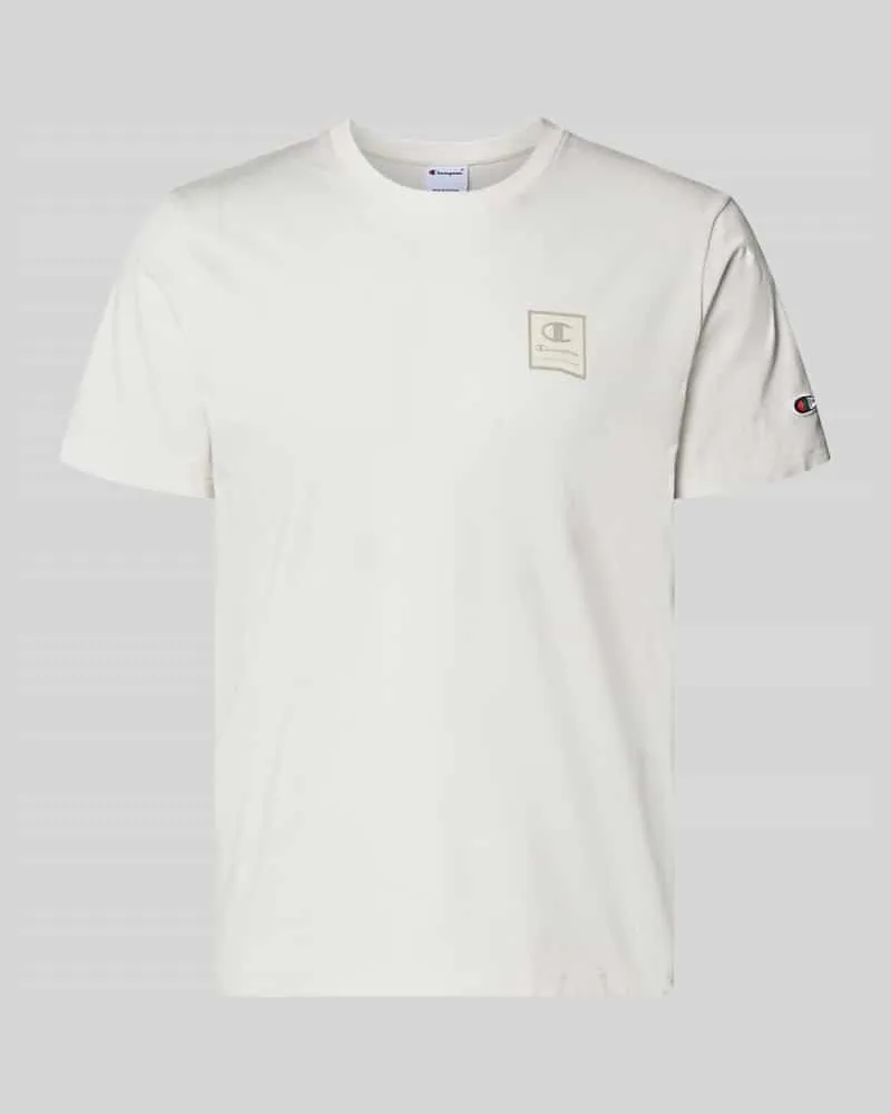 Champion T-Shirt mit Logo und Rundhalsausschnitt Offwhite