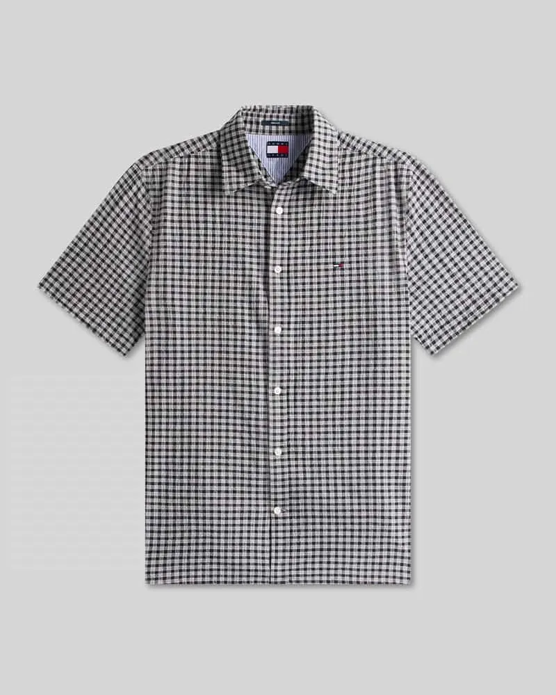 Tommy Hilfiger Regular Fit Freizeithemd aus Baumwoll-Mix Black