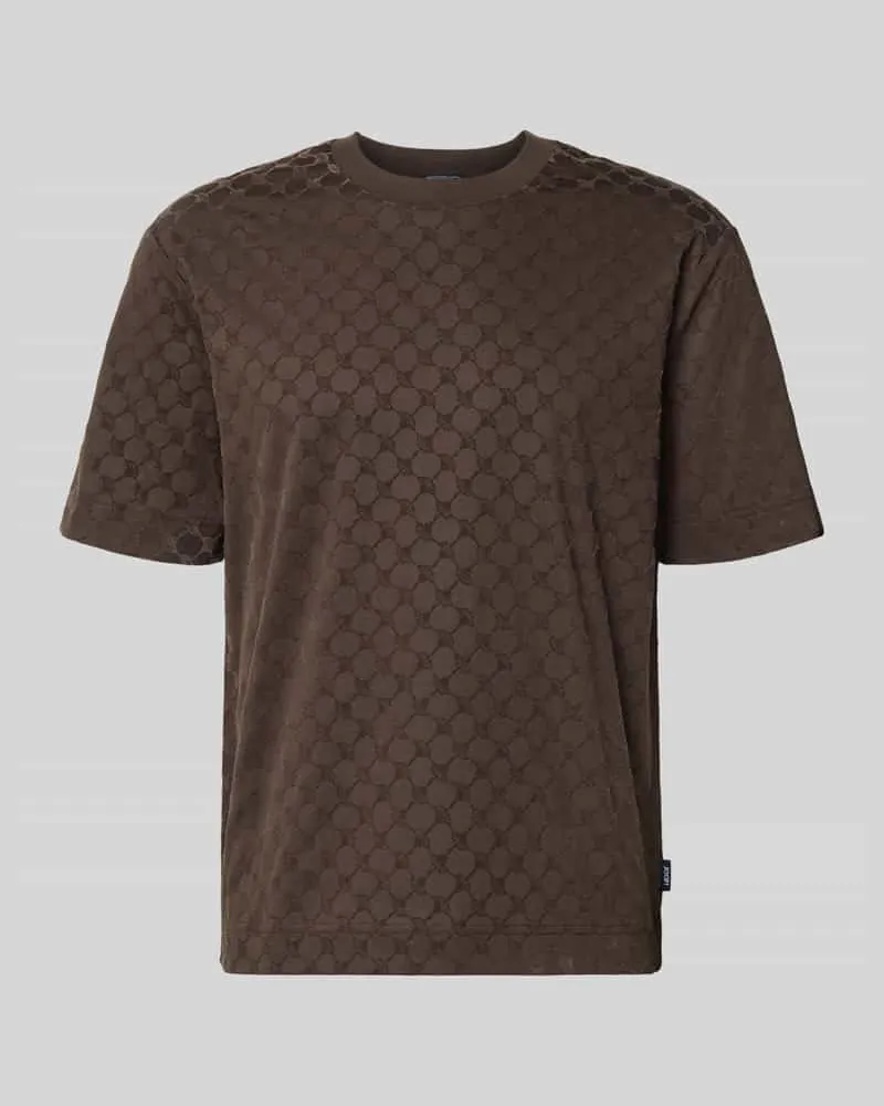JOOP! Regular Fit T-Shirt aus reiner Baumwolle Modell 'Varo Schoko