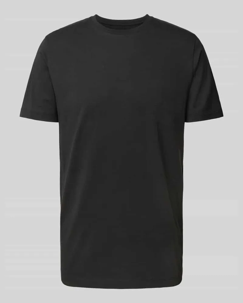 Olymp T-Shirt mit geripptem Rundhalsausschnitt im 2er-Pack 