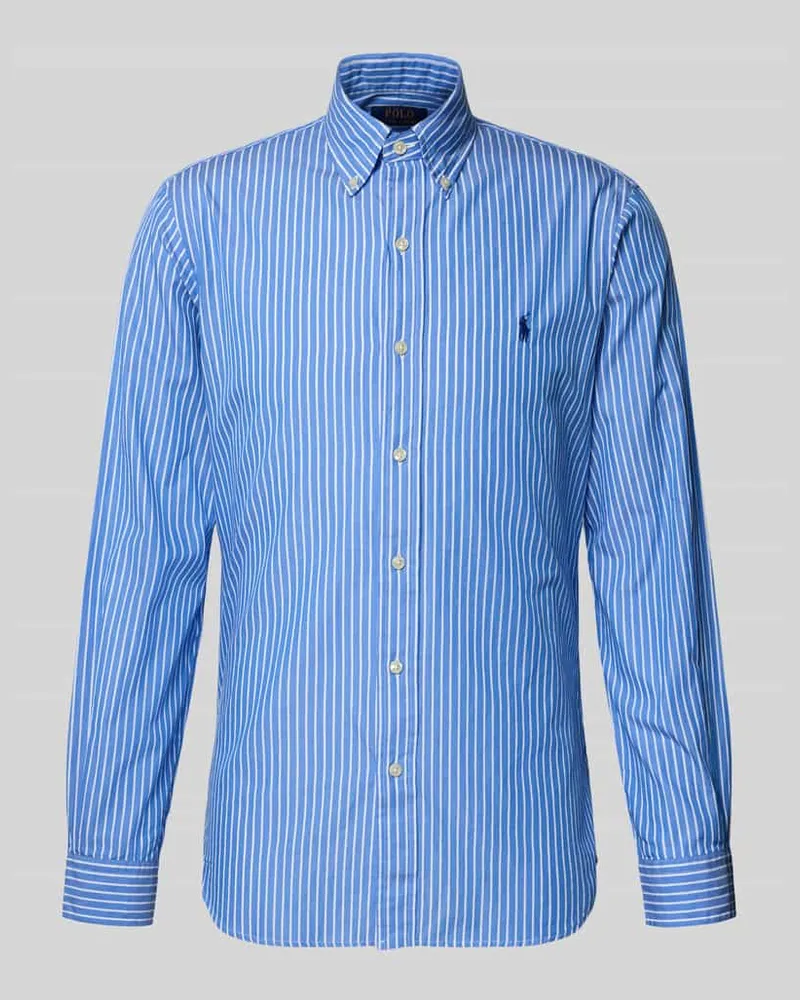 Ralph Lauren Custom Fit Freizeithemd aus reiner Baumwolle Royal