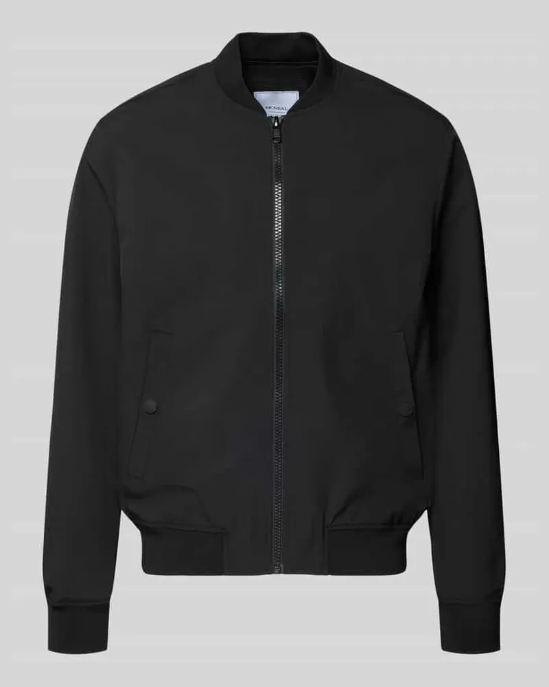 McNeal Regular Fit Bomberjacke mit Stehkragen Black