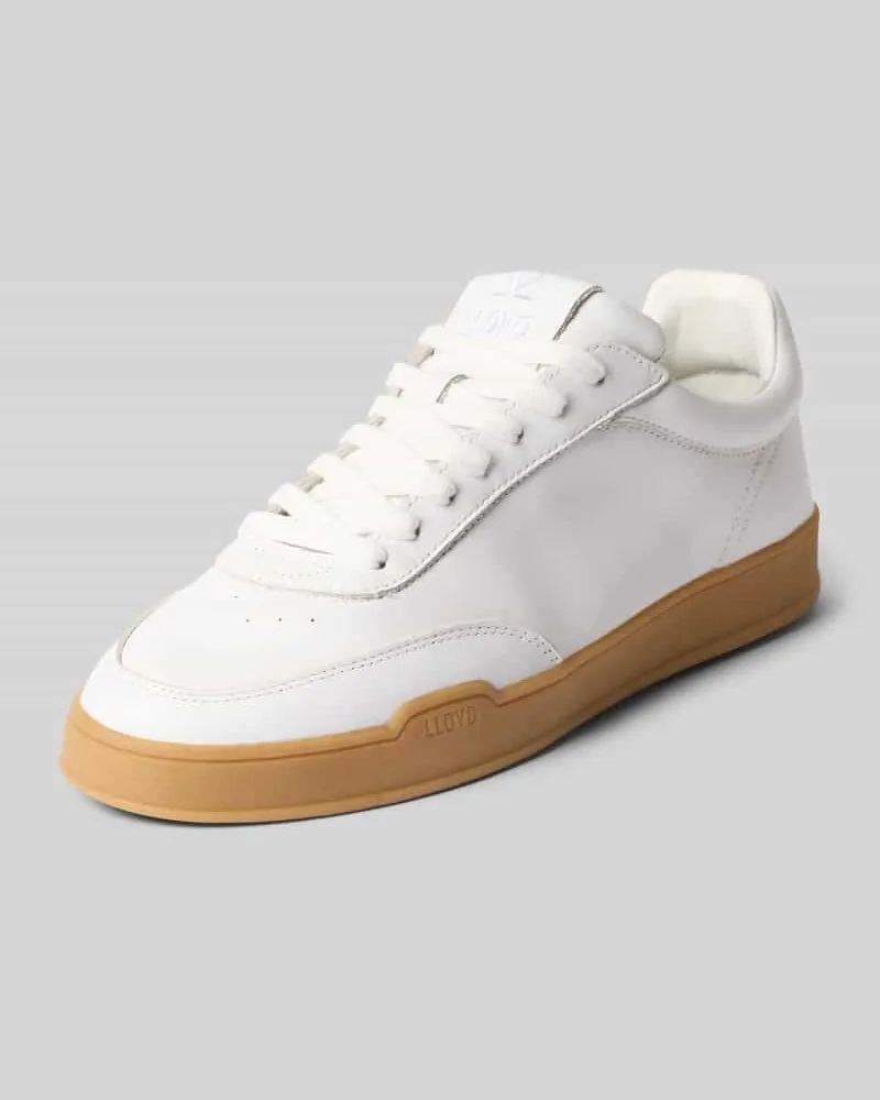 Lloyd Sneaker aus Leder mit Label-Details Modell 'PRIME Weiss