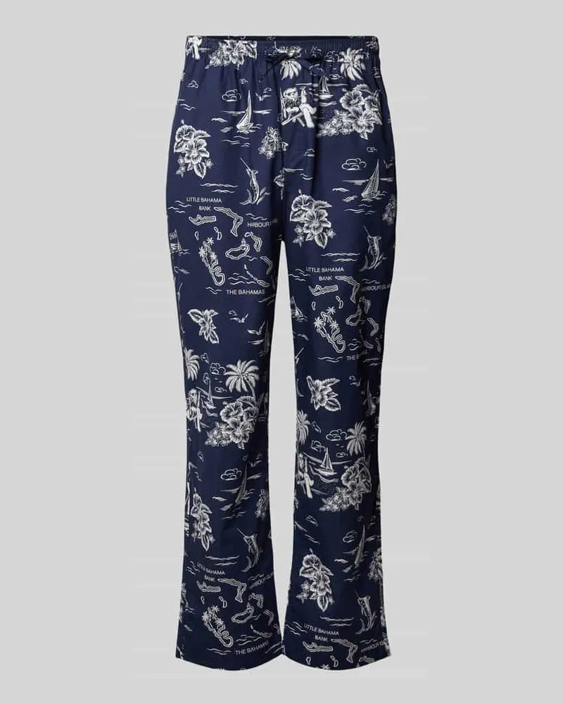 Ralph Lauren Comfort Fit Pyjama-Hose aus reiner Baumwolle Modell 'PJ PANT-SLEEP-BOTTOM Marine