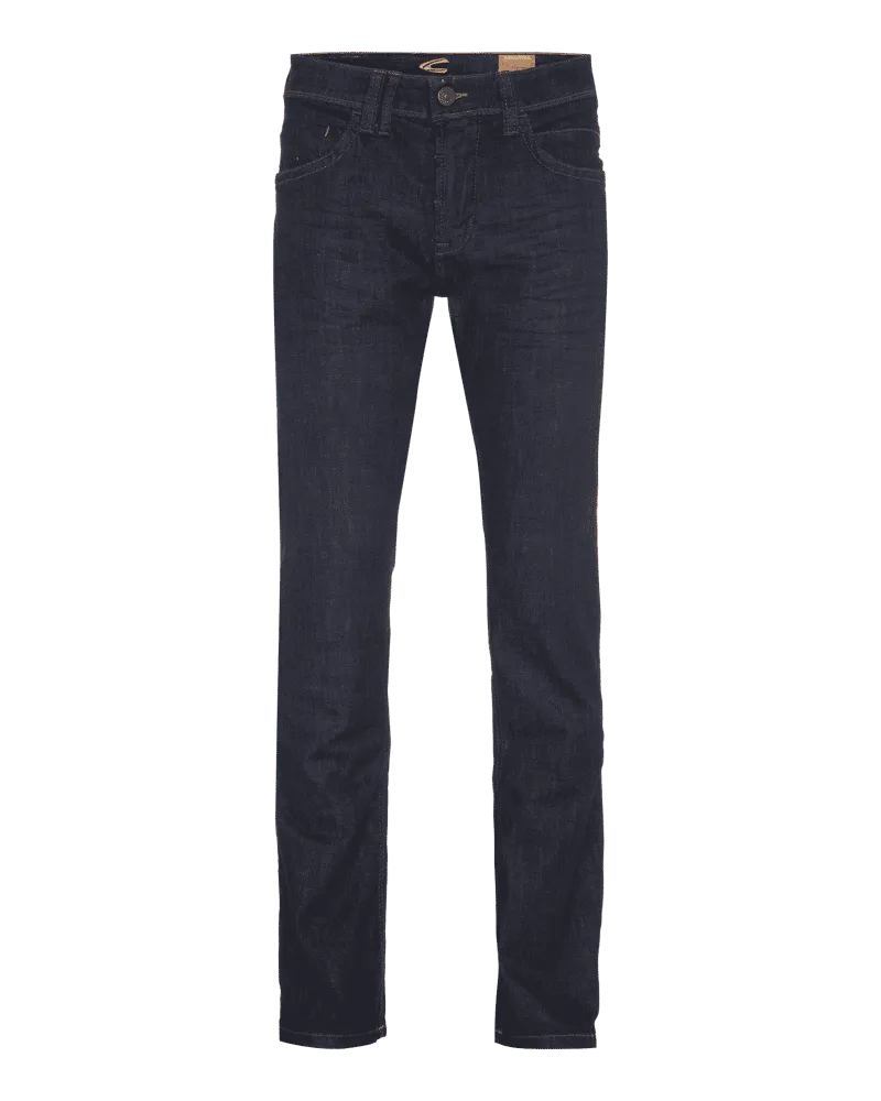 Camel Active Rinsed Washed 5-Pocket-Jeans mit Stretch-Anteil Blau