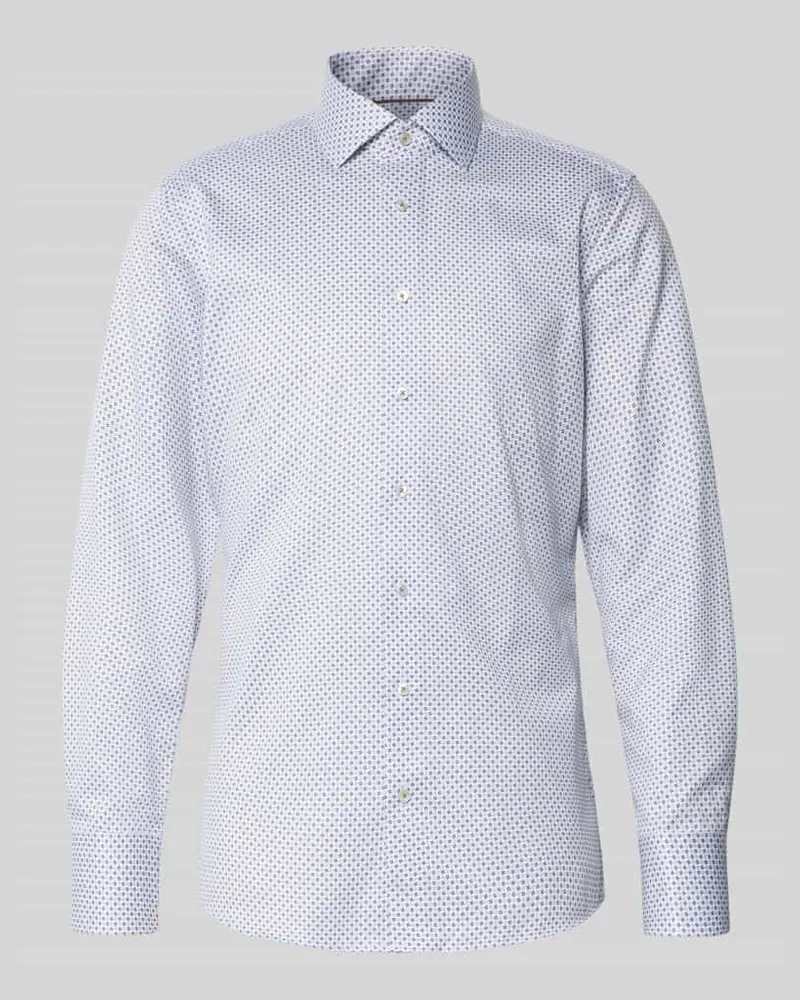 Eterna Slim Fit Business-Hemd mit Kentkragen Weiss