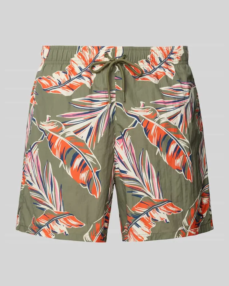 Tommy Hilfiger Badeshorts mit Allover-Muster 