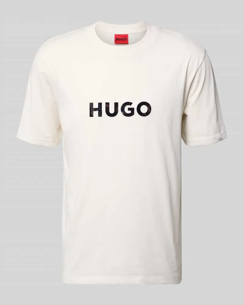 HUGO BOSS Regular Fit T-Shirt aus reiner Baumwolle Modell 'DUMEO Kitt