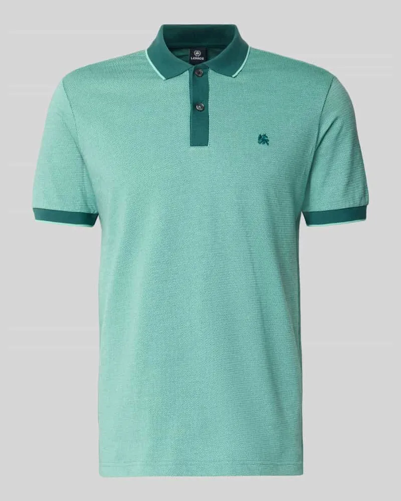 Lerros Regular Fit Poloshirt mit Logo-Stitching Gruen