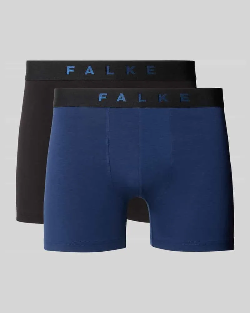 Falke Trunks im 2er-Pack aus Baumwoll-Mix Blau