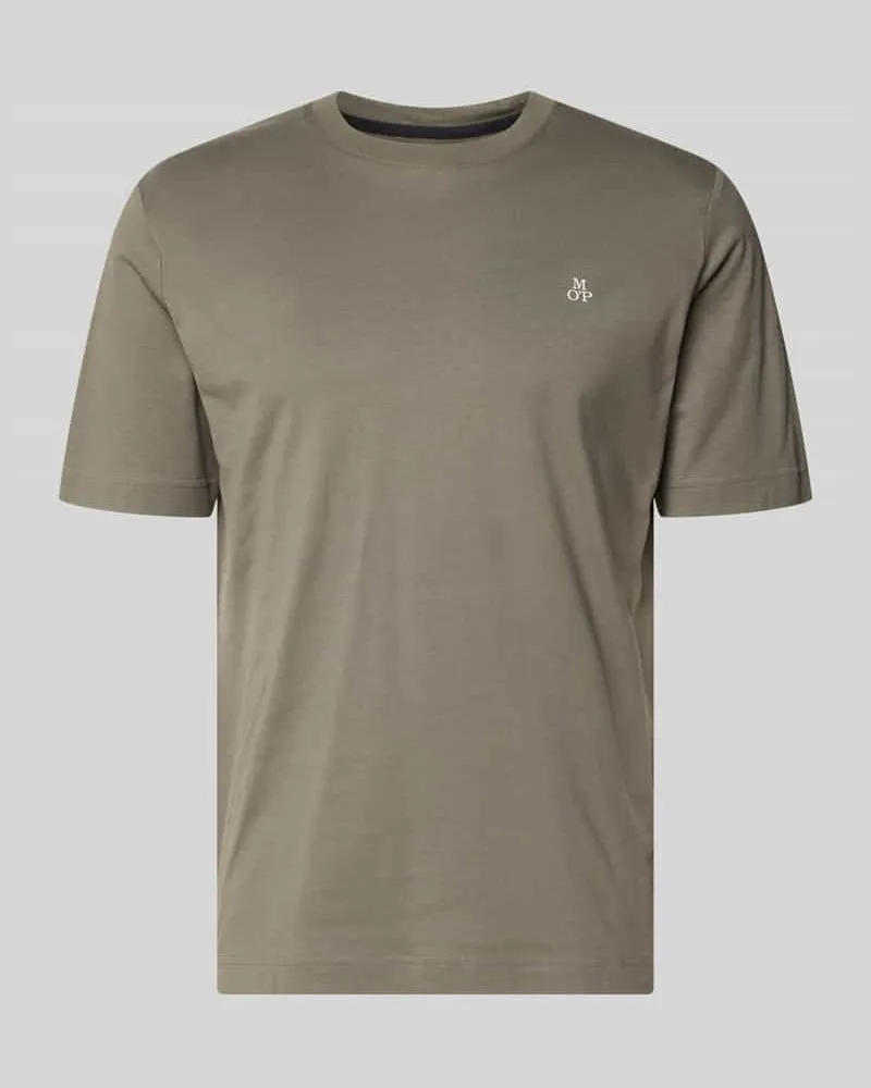 Marc O'Polo Regular Fit T-Shirt aus reiner Baumwolle Mittelgrau