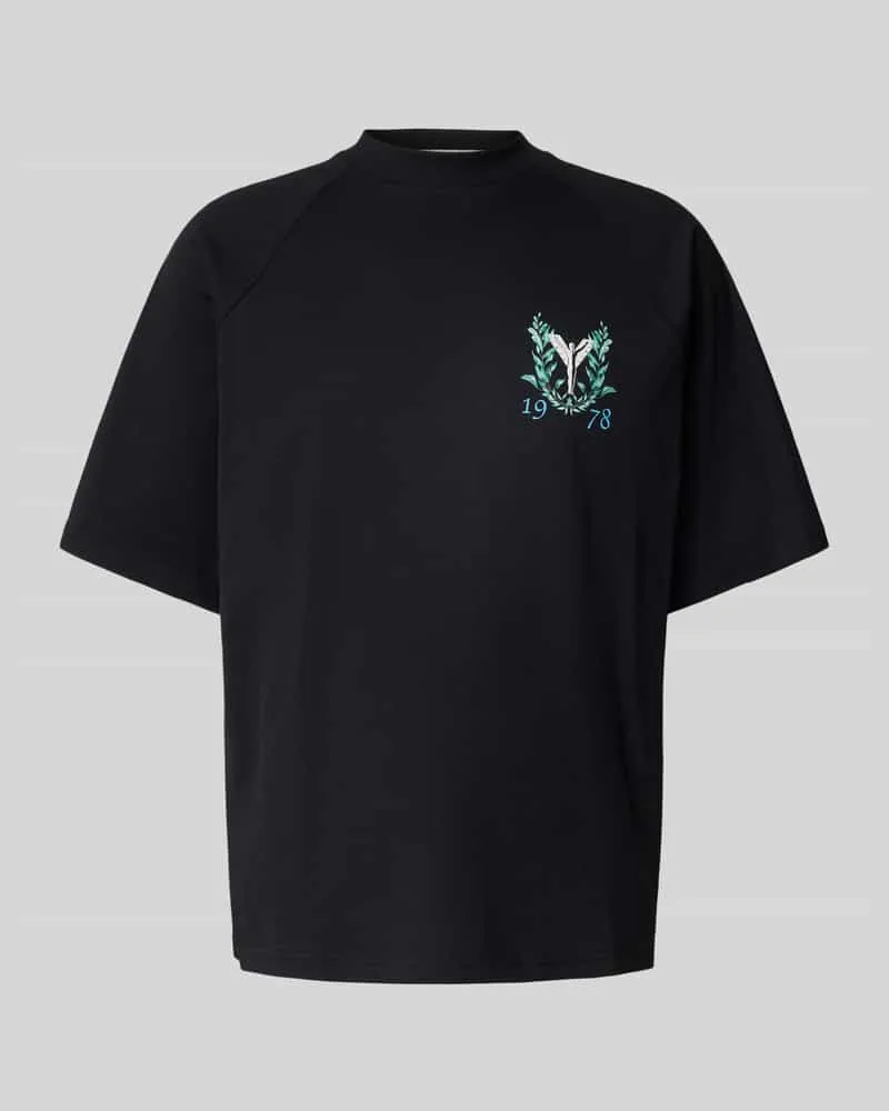 Carlo Colucci Oversized T-Shirt mit Label-Print 