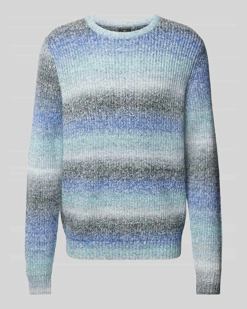 Fynch-Hatton Strickpullover mit Rundhalsausschnitt Tuerkis