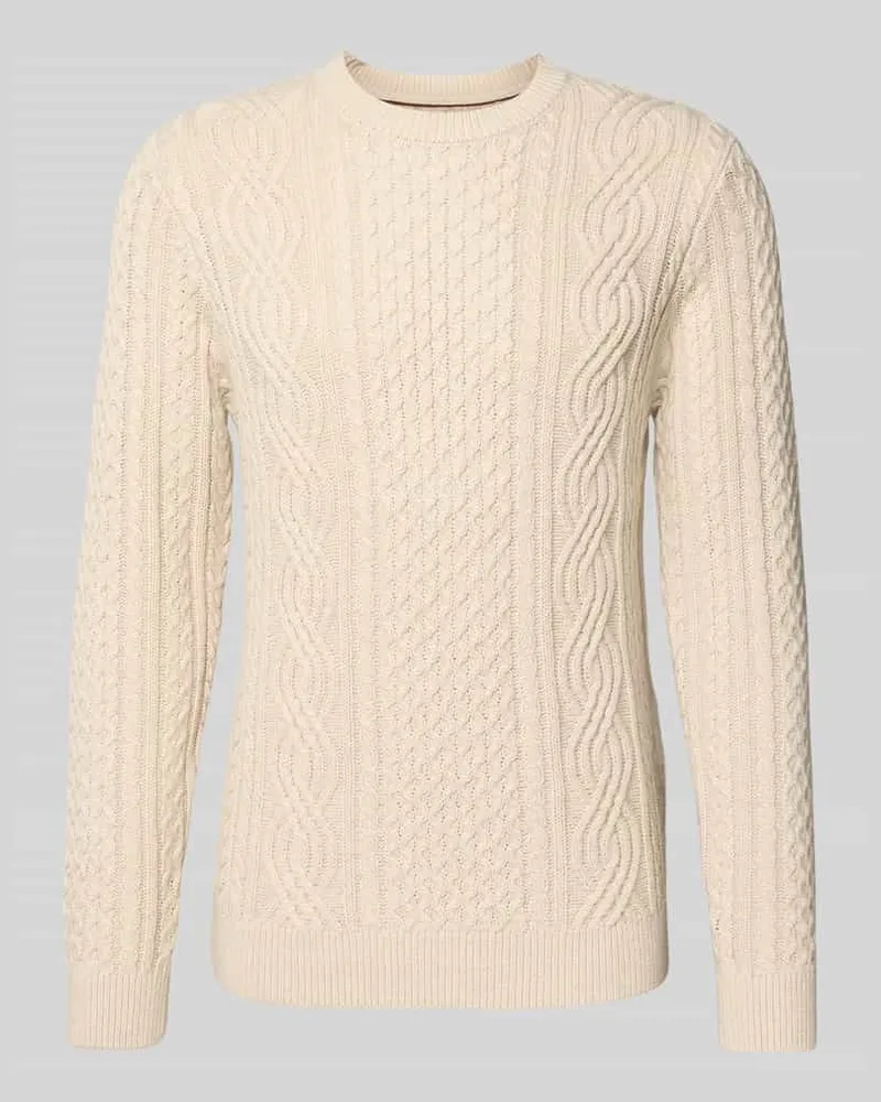 Jack & Jones Strickpullover mit gerippten Abschlüssen Modell 'BLUSEAN 