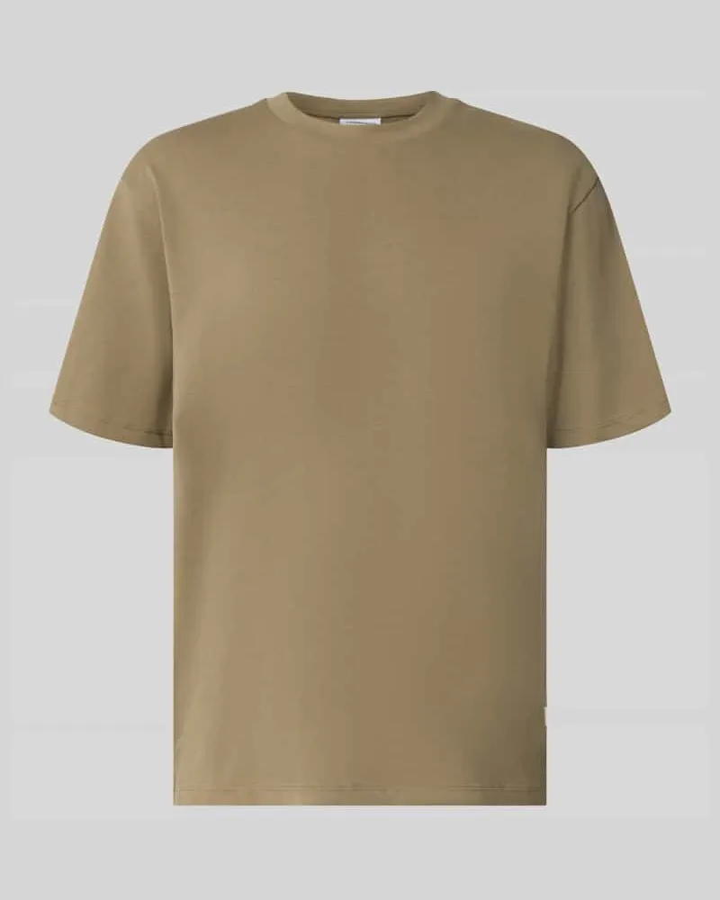 Lindbergh Oversized T-Shirt aus reiner Baumwolle Khaki