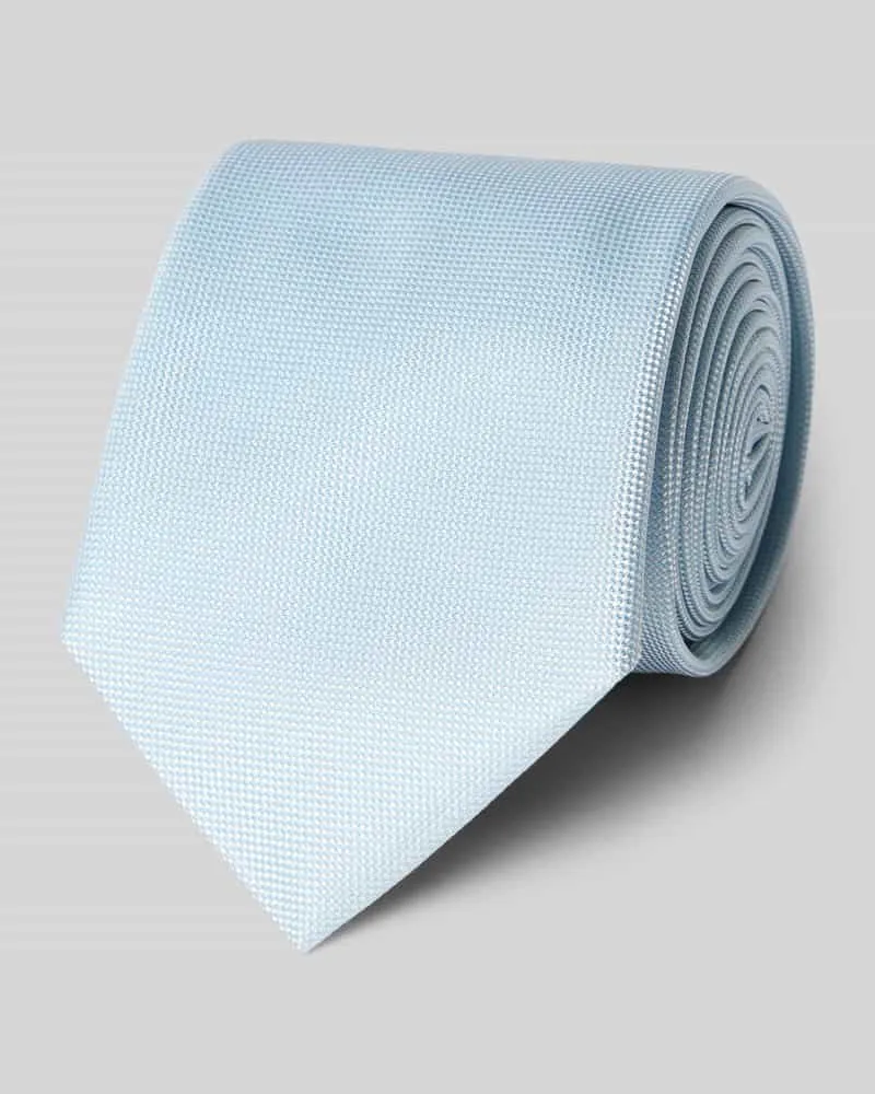 HUGO BOSS Krawatte aus Seide-Mix Modell 'H-Tie 7,5 CM-262 Hellblau
