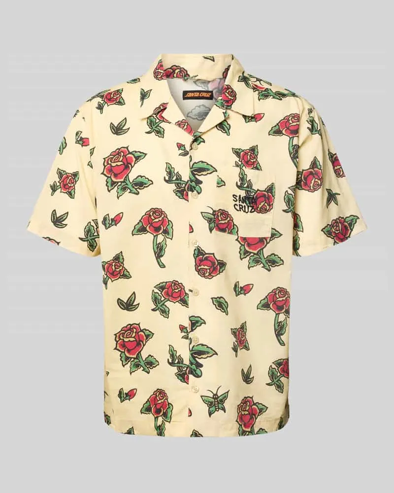 Santa Cruz Regular Fit Freizeithemd mit Reverskragen Modell 'FLASH ROSES 