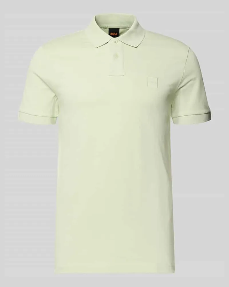 HUGO BOSS Slim Fit Poloshirt aus Baumwoll-Mix Modell 'PASSENGER Lind